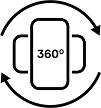 Rotate for both 
portrait & landscape